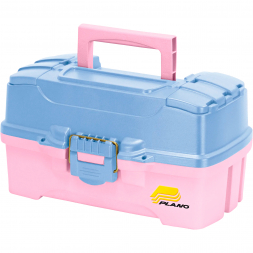 Plano Two-Tray Tackle Box (Periwinkle/Pink)