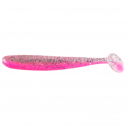  Softbait Bass Shad (Bubblegum/Klar Silber Glitter) 