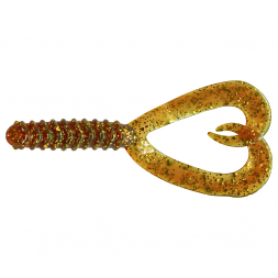 ShadXperts Twister 3" Doubletail (Gold/Glitter)