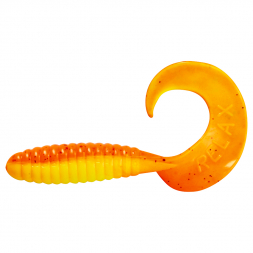 ShadXperts Twister Xtra Fat Grub 5,5 (Gelb/Orange/Glitter)