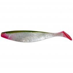 ShadXperts Xtra-Soft 6" Shad (Weiß/Glitter/Grün) 