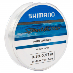 Shimano Angelschnur Speed Master Tapered Surf Leader (transparent) 