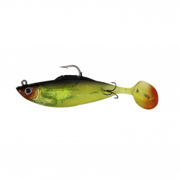 Trendex Shad Treble Tail (Grün/Schwarz/Rot) 