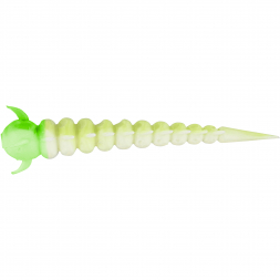  Greedy Worm (White/Chartreuse)