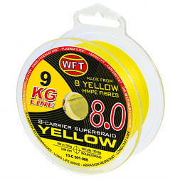 WFT KG Plasma 150m Gelb geflochtene Schnur 