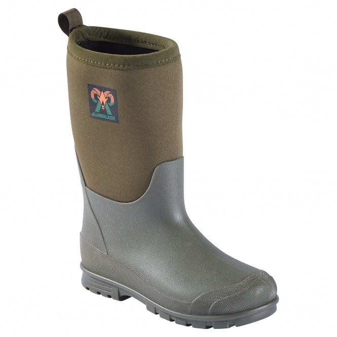 Almwalker Neoprenstiefel Rainforce X25 Kinder (Oliv) 