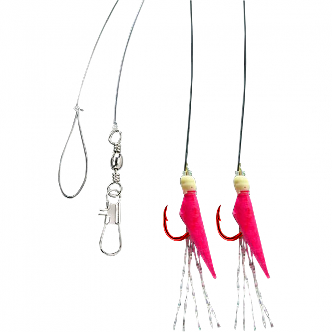 Aquantic Real Skin Vorfach Rig 2 (Pink) 