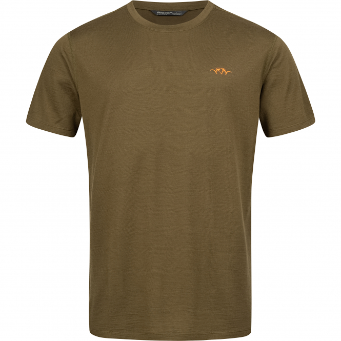 Blaser Base 160 Merino T-Shirt Herren (Dunkel Oliv) 