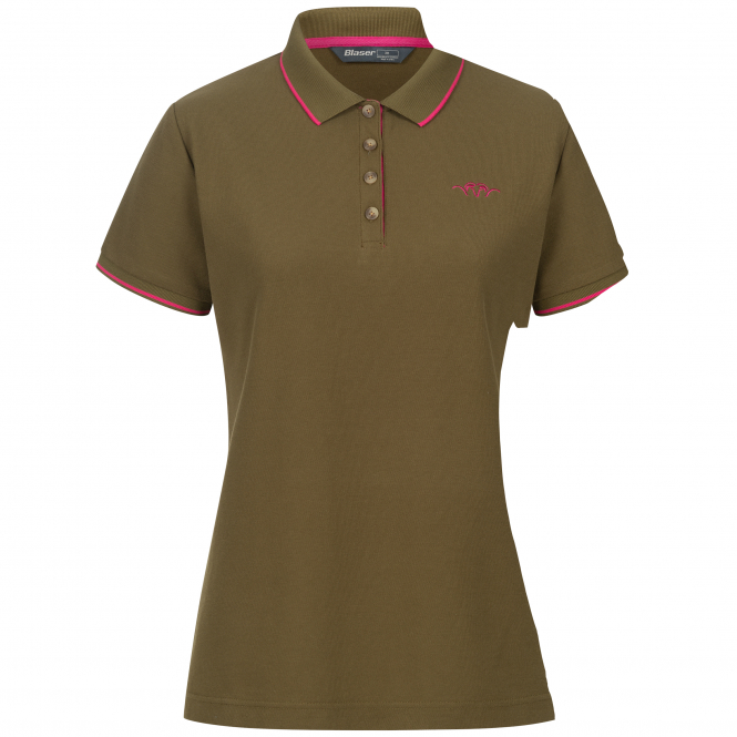 Blaser Polo Shirt 24 Damen (Dunkel Oliv/Heidekraut) 