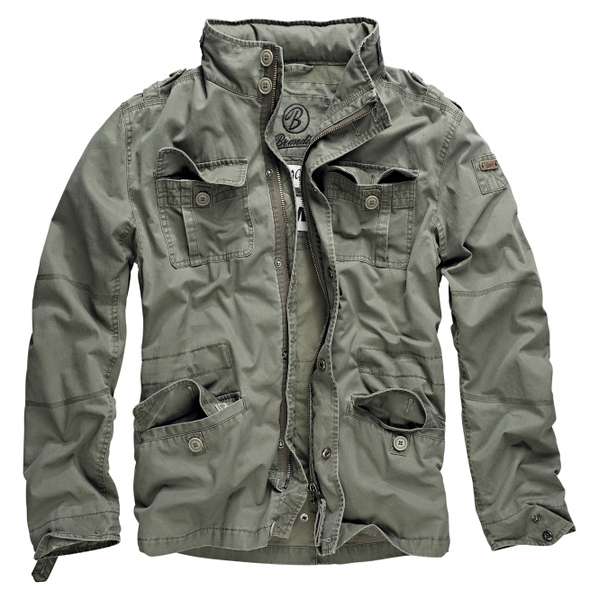 Brandit Herren Britannia Jacket Herren (Olive) 