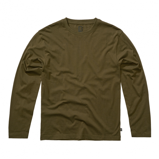 Brandit Herren Premium Longsleeve Shirt Herren (Olive) 