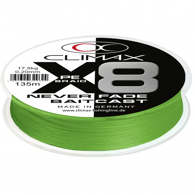 Climax PE X8 Neverfade Baidcast (chartreuse) 