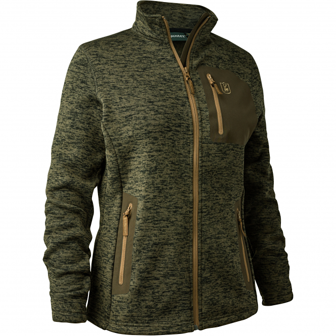 Deerhunter Damen Lady Sarek Strickjacke Damen (Olive Night Melange) 