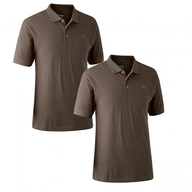 Deerhunter Strykari 2er-Pack Polo-Shirts Herren (Adventure Green) 