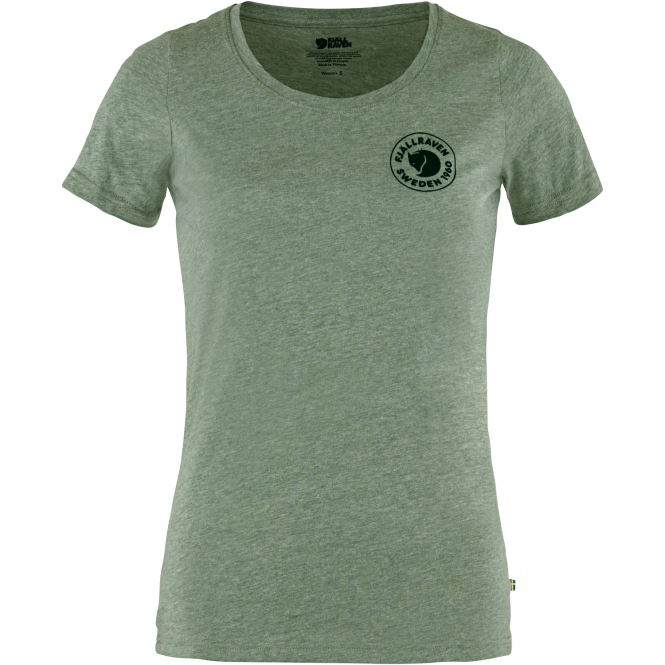Fjällräven Övik 1960 Logo T-Shirt W Damen (Patina Green) 