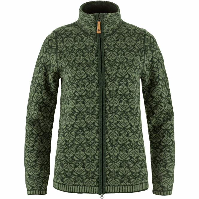 Fjällräven Övik Snow Cardigan W Damen (Deep Forest) 