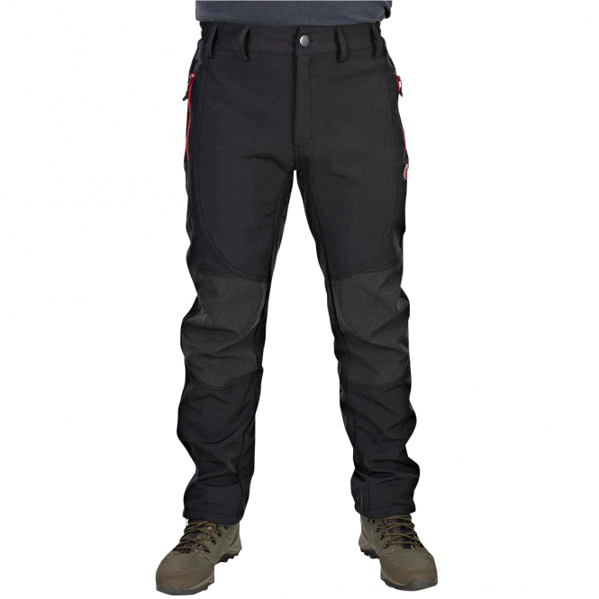 Fox Rage Pro Series Soft Shell Trousers Herren (Grey/Chili Red) 