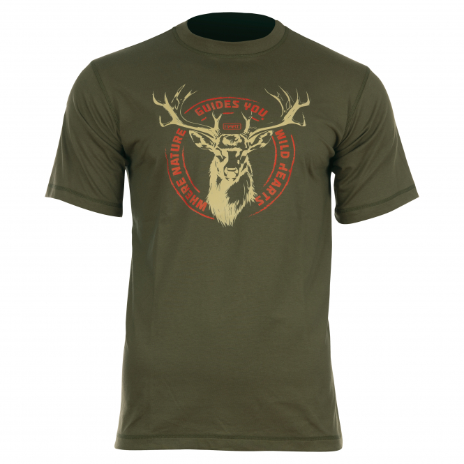 Hart Ground Deer T-Shirt Herren (Olive) 