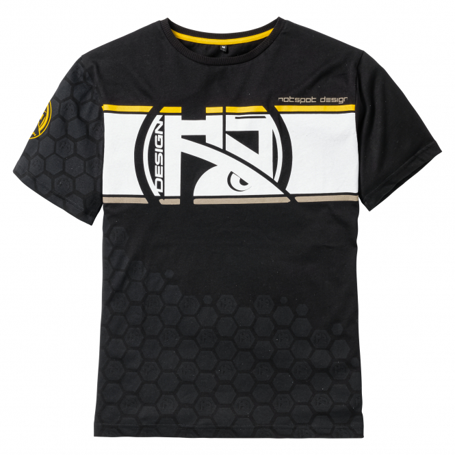 Hotspot Linear Carpfishing T-Shirt Herren (Black) 