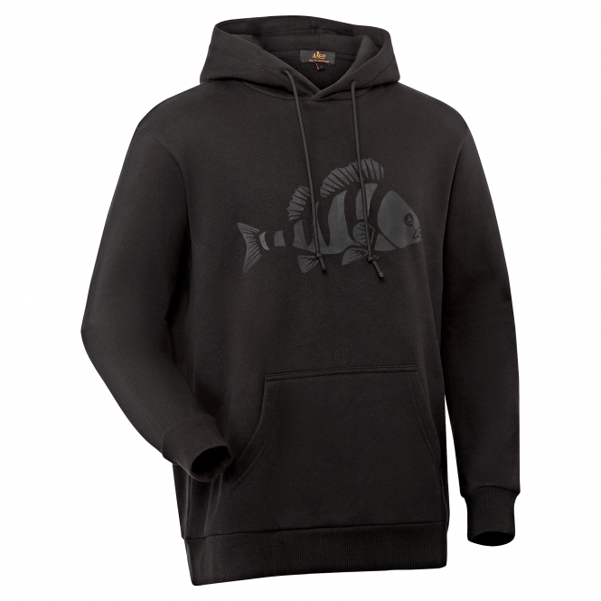 il Lago Prestige Catch & Wear Hoodie "Barsch" Herren (Schwarz) 