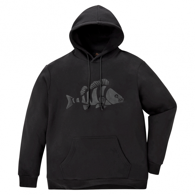 il Lago Prestige Catch & Wear Hoodie "Barsch" Herren (Schwarz) 