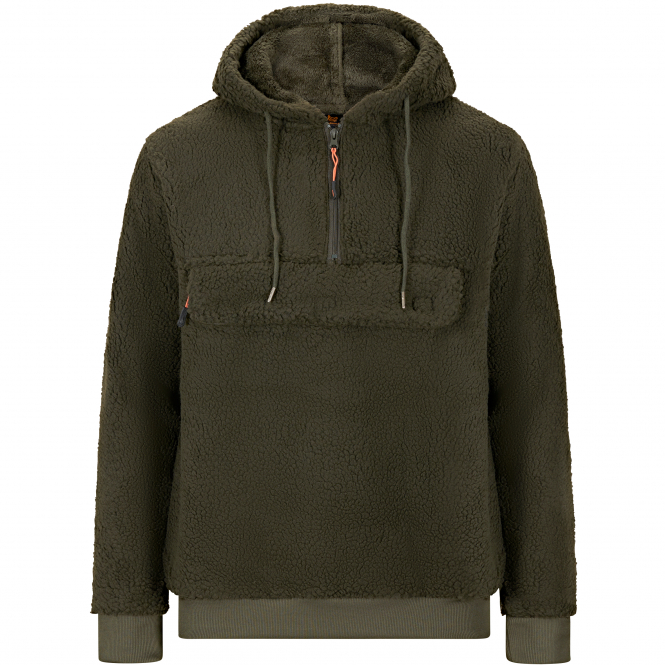 il Lago Prestige Faserpelz-Hoodie Skorgeura Herren (Oliv) 