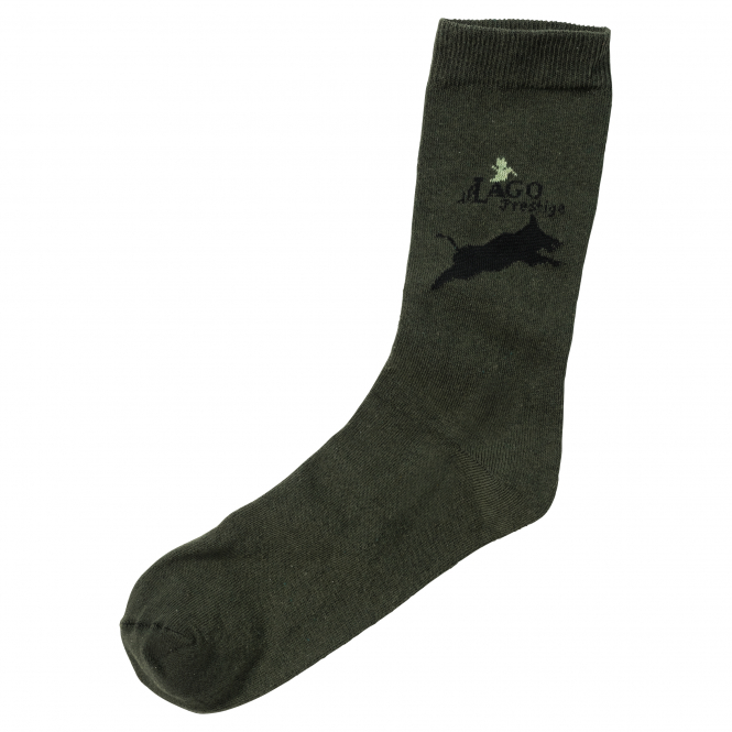 il Lago Prestige Socken "Wildschwein" (Oliv) 