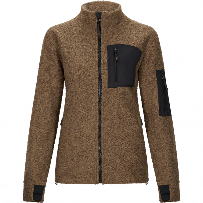 il Lago Sie Teddyjacke Levina Damen (Braun/Schwarz) 