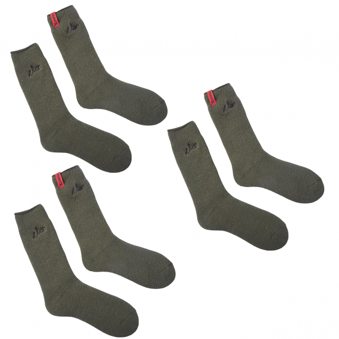 Il Lago Socken 3er-Set SilentX 1000 (Oliv) 
