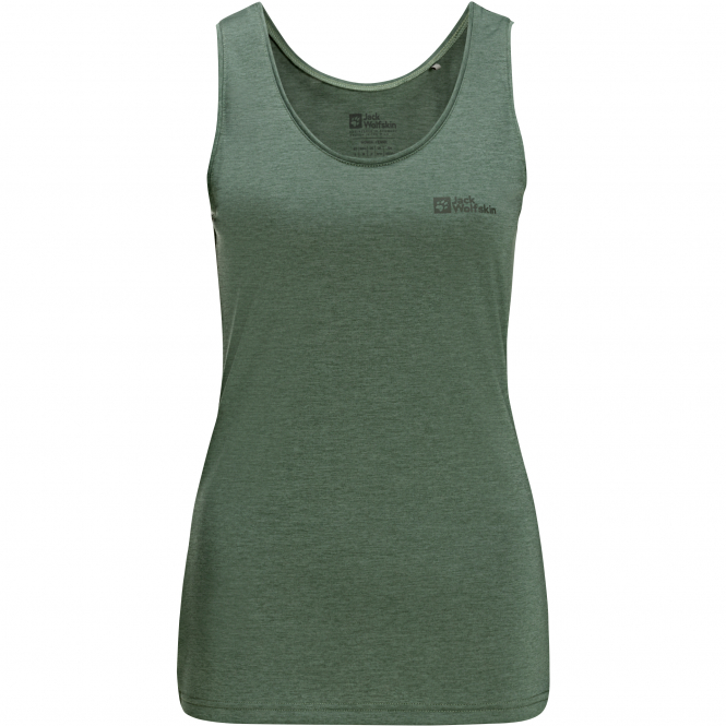 Jack Wolfskin Crosstrail Tank W Damen (Hedge Green) 