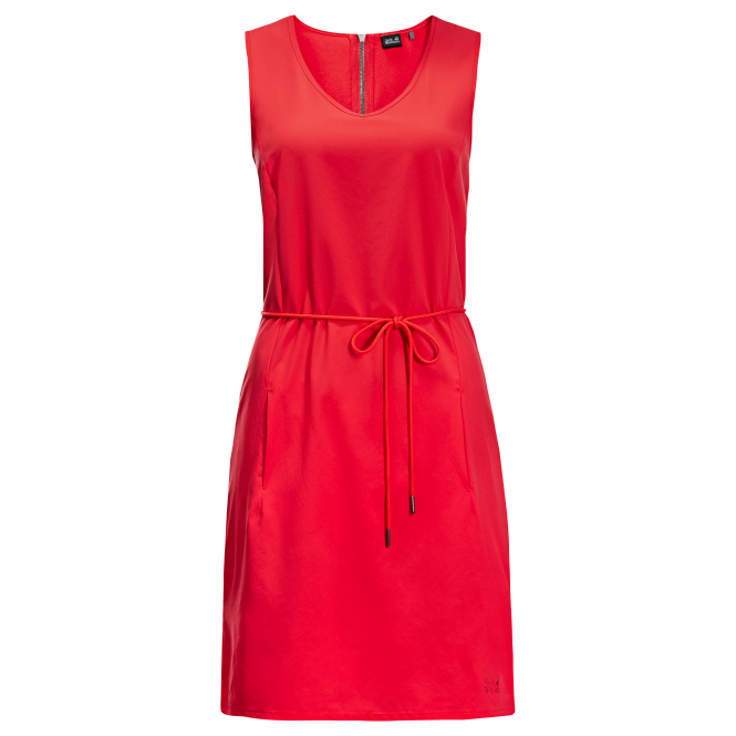 Jack Wolfskin Damen Tioga Road Dress Damen (Tulip Red) 