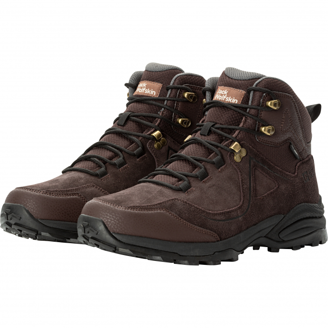Jack Wolfskin Sunset Hike Texapore Mid M Herren (Dark Oak) 
