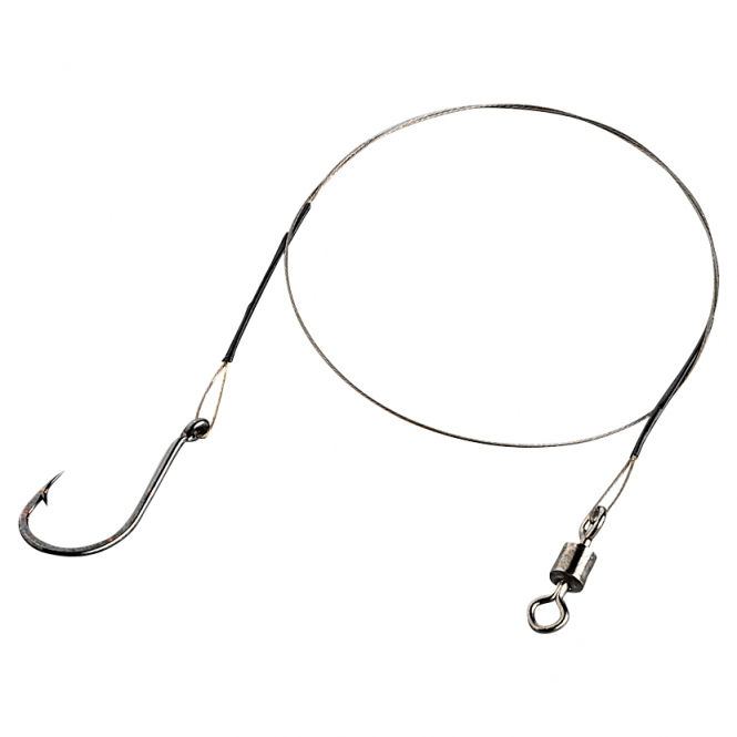 Kogha Stahlvorfach Einzelhaken Montage Predator 