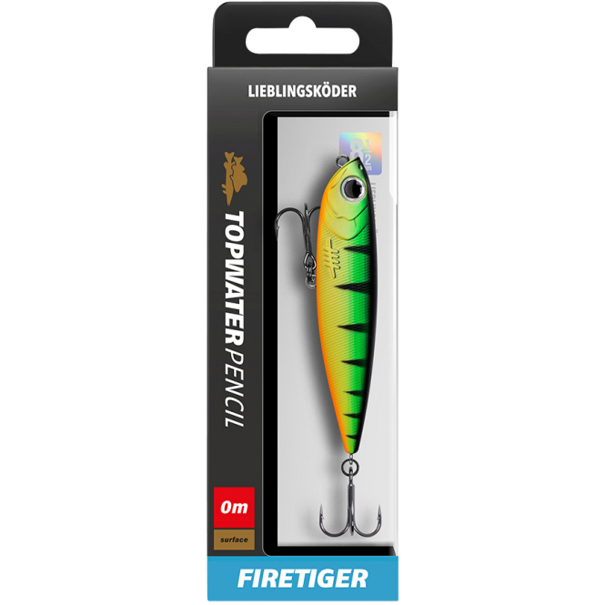 Lieblingsköder Topwater Pencil (Firetiger) 