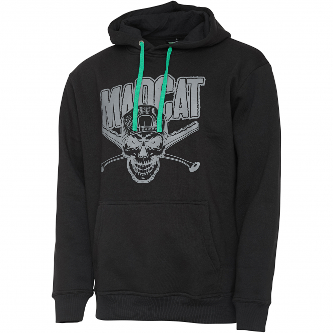 MAD CAT Skull Hoodie Herren (Black) 