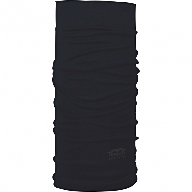 PAC Merino Wool Neckwarmer Unisex (Total Black) 