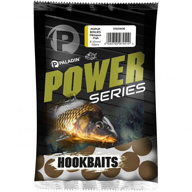Paladin Power Series Pop Up Boilies (Oktopus-Fisch) 