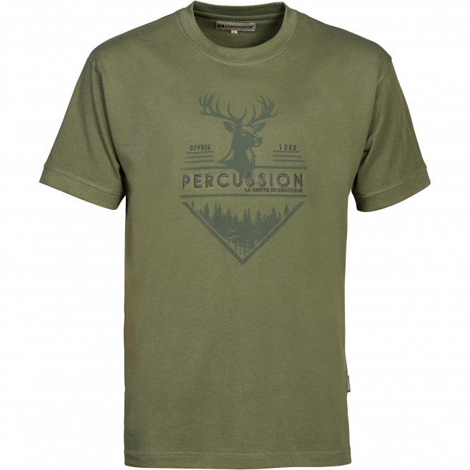 Percussion Elaphe T-Shirt Herren (Khaki) 