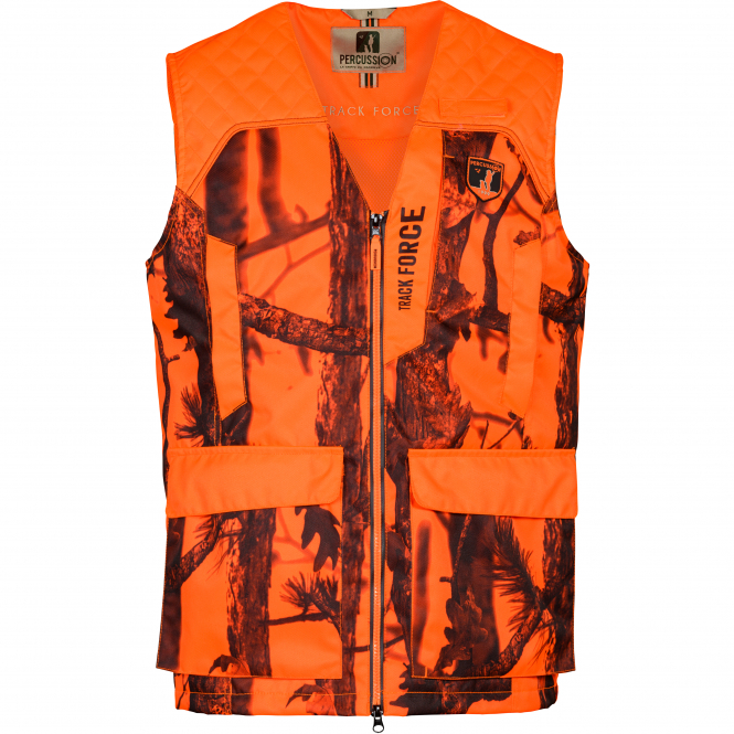 Percussion Track Force Weste Herren (Ghostcamo Blaze & Black) 