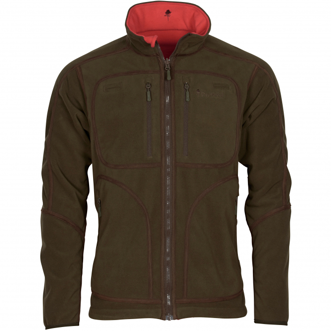 Pinewood Furudal Reversible Fleece Jacket Herren (H.Brown/Red) 