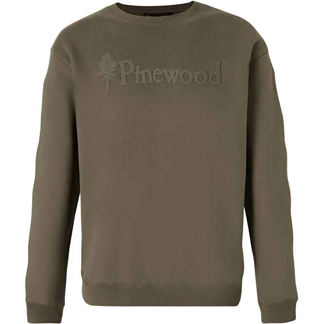Pinewood Värnamo Pinewood Logo Sweater Herren, m. Logo (D.Green) 