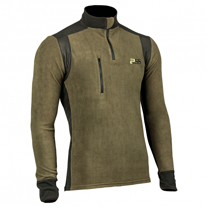 PSS X-treme Polar Microfleece Pullover Herren (Grün/Schwarz) 