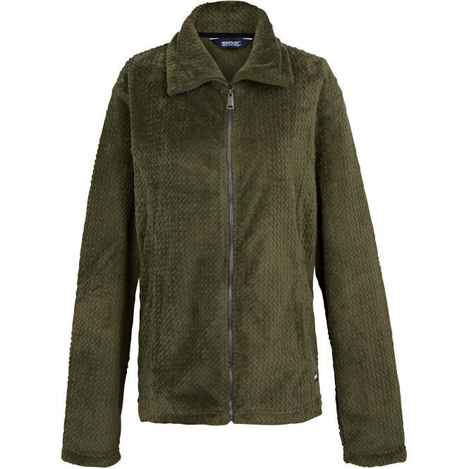 Regatta Heidy flauschige Fleecejacke Damen (Dark Khaki) 