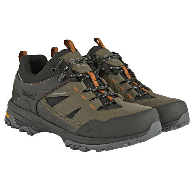 Regatta Regen Wanderhalbschuhe Herren (Olive Night/Pumpkin Spice) 