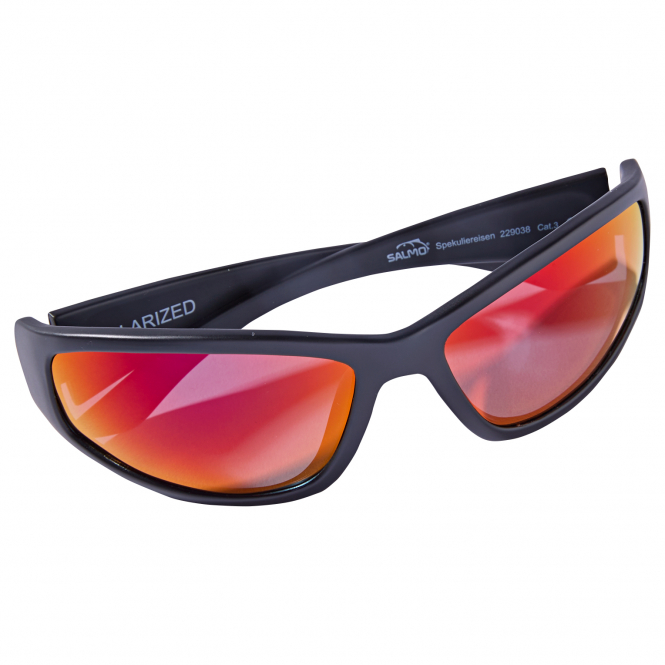 Salmo Polbrille Spekuliereisen (Schwarz/Revo Red Gläser) 