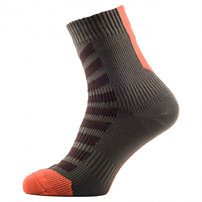 Seal Skinz Socken Unisex, wasserdicht (Oliv/Orange) 