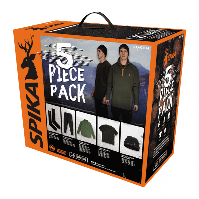 Spika 5 Piece Box Pack Herren (Olive) 