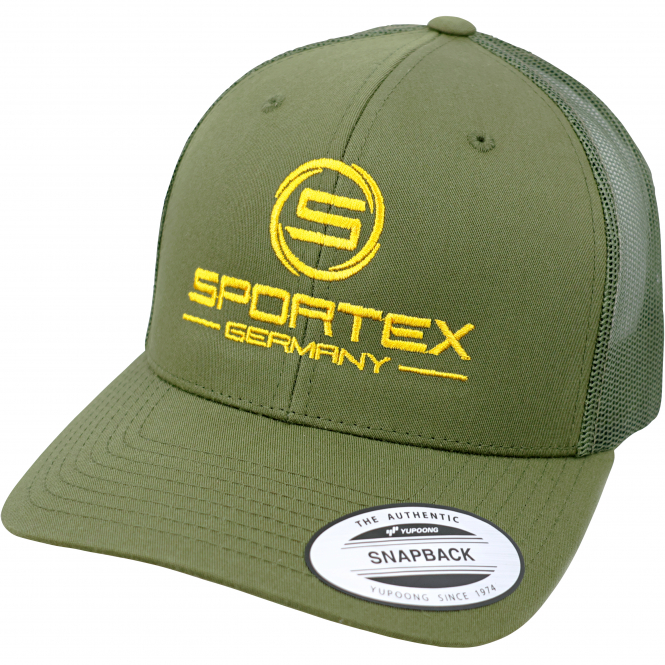 Sportex Snap Mesh 6 Panel Cap (Olive) 