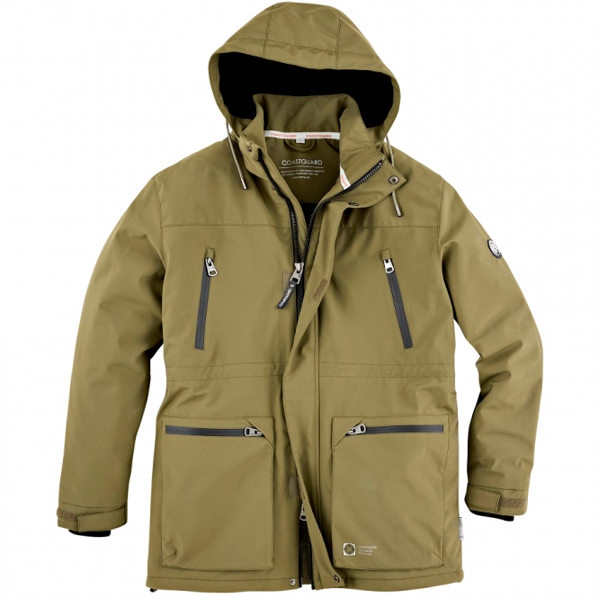 Terrax Wasserdichter Parka Herren (Oliv) 