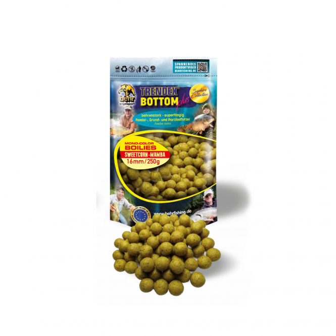 Trendex Mono-Colour Boilies (Sweetcorn-Mamba) 